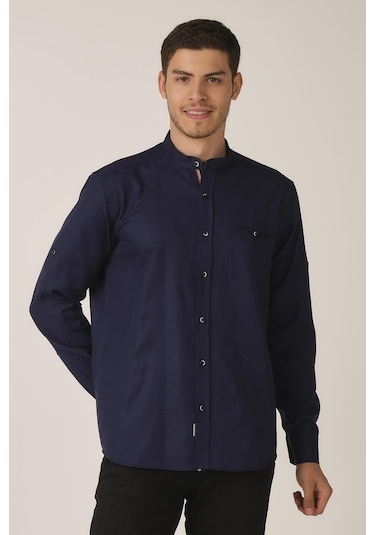 Alexander Gardi Alexandergardı Katlanabilir Kol Regular Fit Gömlek (E21-32502)