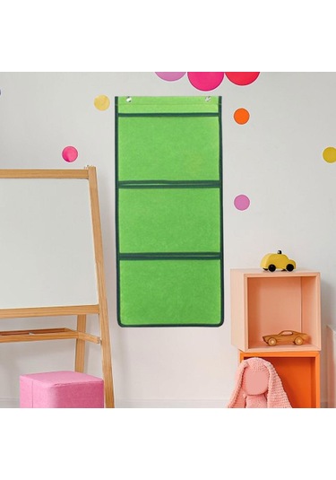 Suntek Magideal Anaokulu Sanat Sergisi Asılı Çanta Çok 3-ızgara-yeşil Yeşil