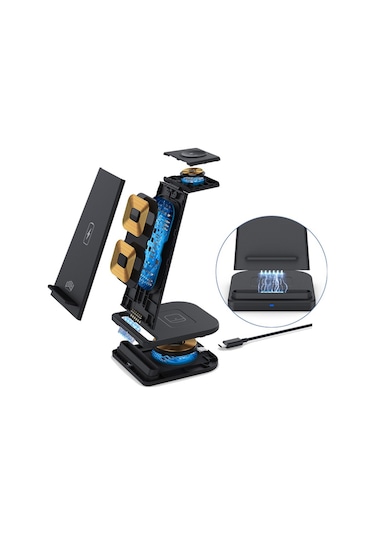 Ally 15 W 3 In 1 Wireless Kablosuz Şarj Standı