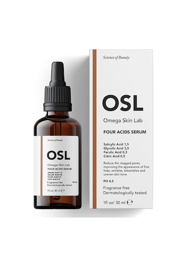 Osl Omega Skin Lab Four Acids Serum 30 Ml