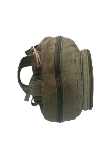 Kaliteli Tek Bölmeli Vintage Disayn Günlük Sırt Gezi Okul Seyahat Çantası Jannie Bag 27 Cm X 40 Cm Koyu Yeşil