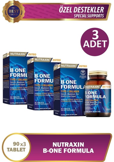 Nutraxin B-one Formula 90 Tablet 3 Adet