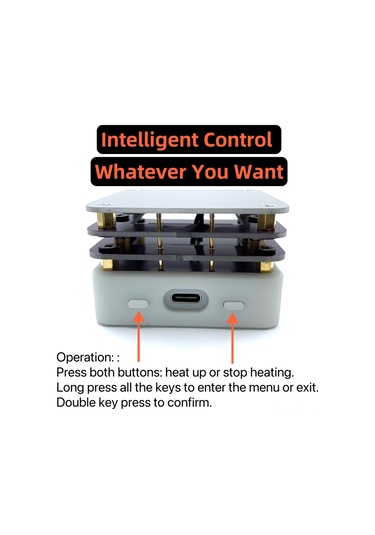 Xindoker 65w Pd Protokolü Usb Type-c Isıtıcı Platformu - Oled Ekranlı Pcb Levha Kaynaklama Ve Tamiri İçin Akıllı Sıcaklık Kontrolü Isıtma Tablosu