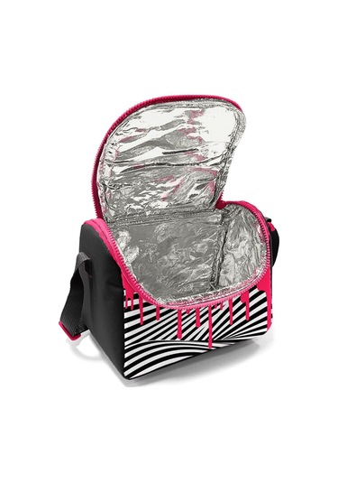 Coral High Kız Çocuk Beslenme Çantası - Thermo - Pembe Siyah Beyaz Boya Desenli Çok Renkli