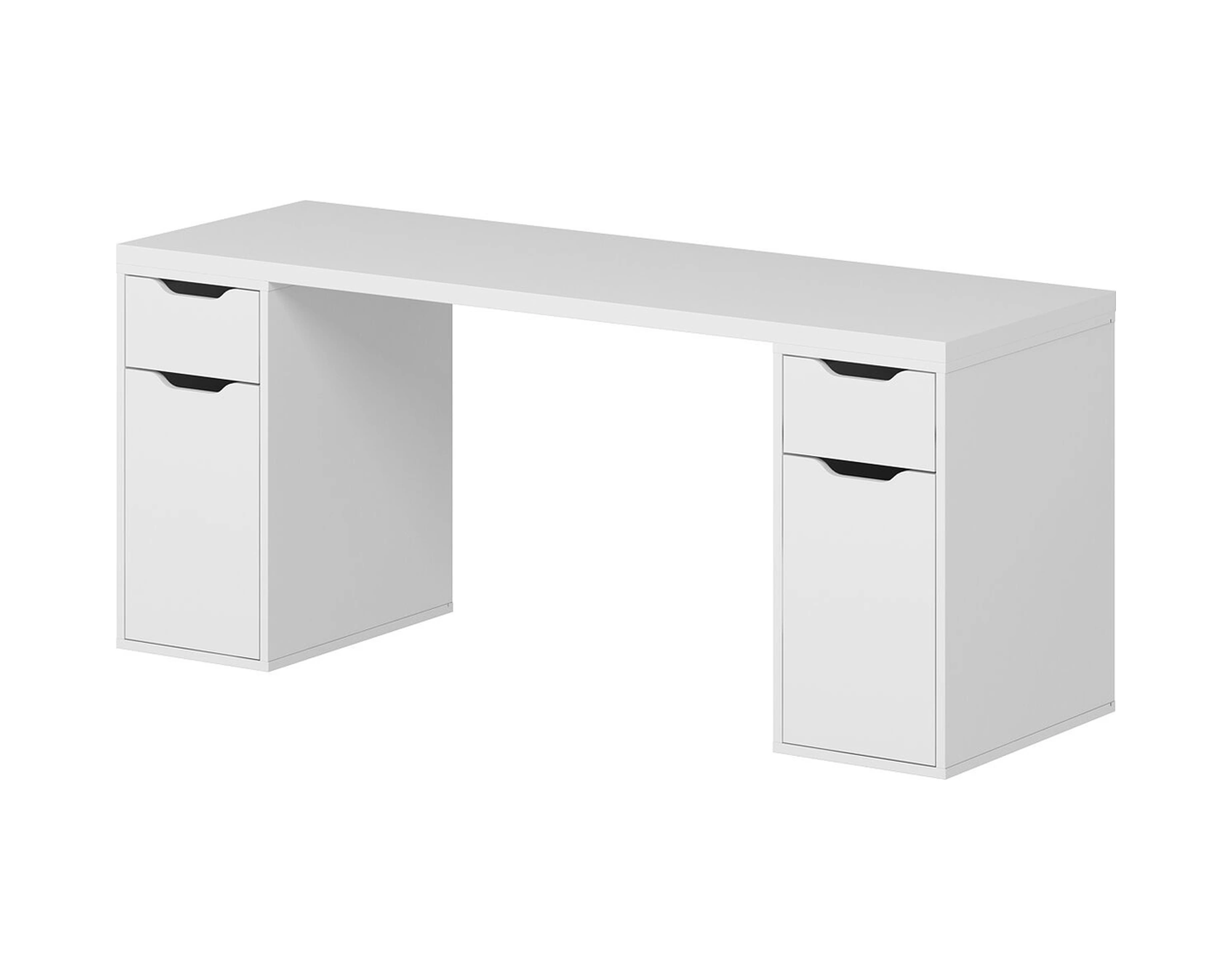 Alen 180 Cm 2 Çekmeceli 2 Dolaplı Çalışma & Oyuncu Masası - Beyaz Beyaz