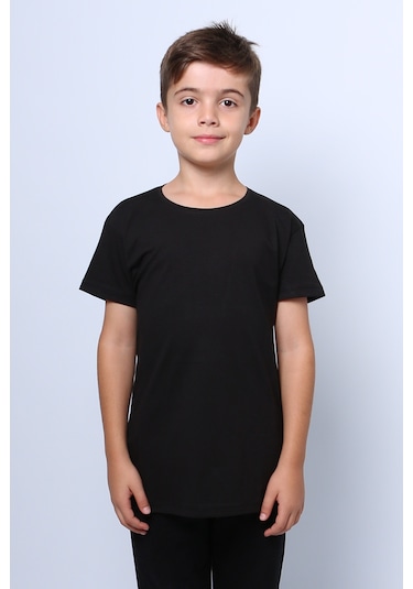 Hçm Çocuk Tshirt Düz Renk C52 Kırmızı