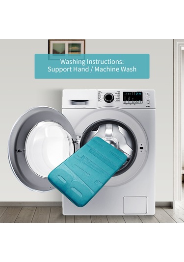 Singree Kahverengi Flannel Banyo Paspası 45x75cm - Su Absorban, Kaymazsız Tabanlı, Ev Dekoru İçin Taze Desen Haki