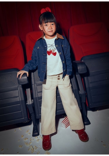 Mayoral Kız Çocuk Denim Pantolon 4576 Bej
