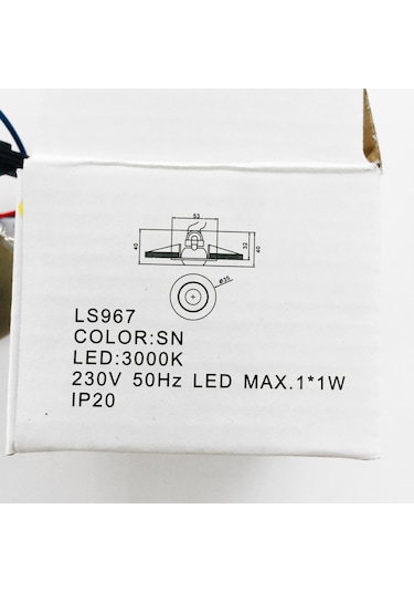 Jüpiter Ls 967 Led Sıva Altı Gömme Spot - Krom