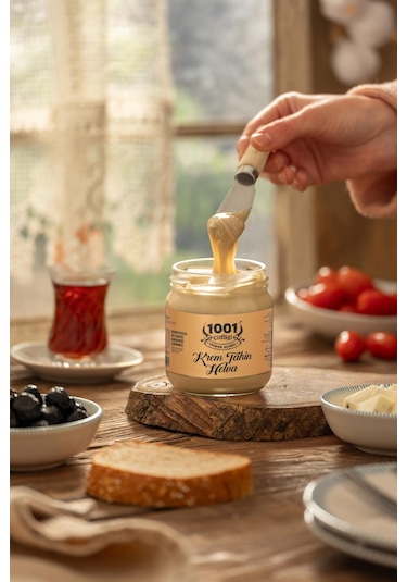 1001 Çiftliği Krem Tahin Helva 225gr Katkısız