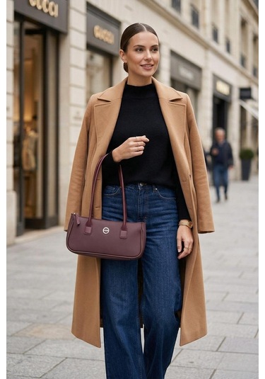 Fossil Kadın Omuz Çantası 05fd26y525 Bordo