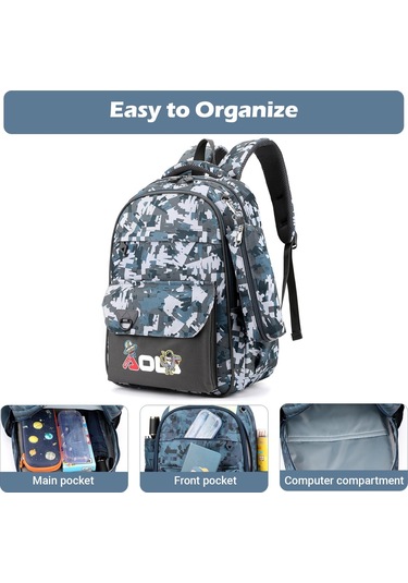 Lichen01 Çocuk Sırt Çantası Okul Çantası 1-5. Sınıf Erkek Çocuklar