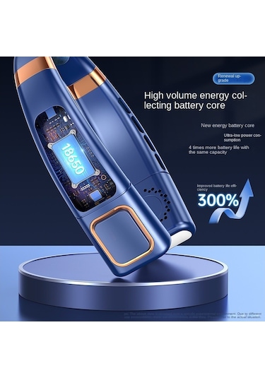 Soulader Taşınabilir Usb Şarjlı Boyun Kliması - 5 Kademeli Hız Ayarlı, Dijital Ekranlı, Sessiz Çalışan, Hafif Ve Konforlu Kişisel Soğutucu Fan