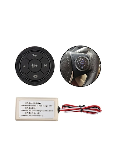 Sones Dqx-999a Çok Fonksiyonlu Direksiyon Düğmesi Denetleyici Araç Dvd Ekranı Kablosuz Uzaktan Kumanda Siyah