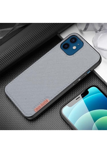 Dux Ducis Fino Serisi Iphone 12 -12 Pro 6.1Inç Kilif Premium Dok 212354720 - Renk / Gri