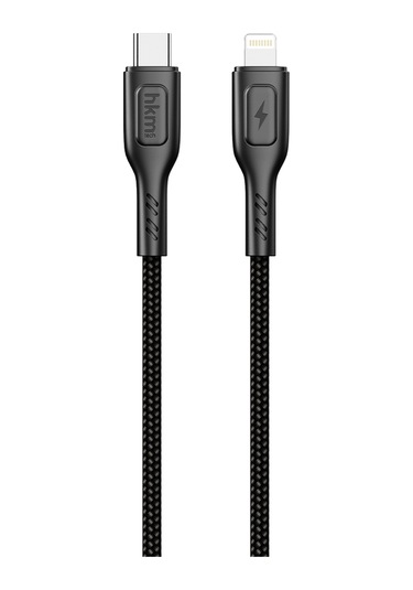 Knit 30W Hızlı Şarj Destekli Type-C To Lightning Şarj Ve Data Aktarım Kablosu 1 Metre Siyah