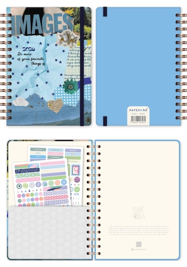 2026 A5 Spiralli Haftalık Ajanda 12 Aylık - Kolaj Kolaj