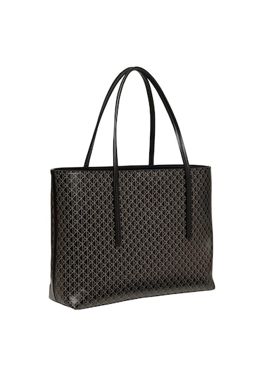 Emblem Aop Small Tote Kadın Siyah Çanta-9167 Siyah