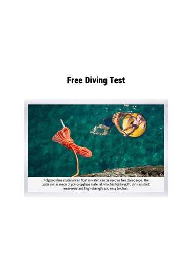 Maiyame Oranj 10mm 10m Polipropilen Dağcı Ip - 1200 Kg Dayanım, Hafif, Su Kaynaklı, Tırmanma Ve Doğa Maceraları İçin Güvenlik Eriği Çok Renkli