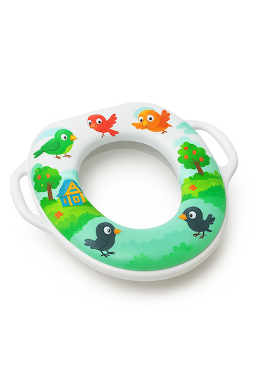 Taşınabilir Çocuk Klozet Adaptörü Kapağı Tuvalet Eğitim Oturağı Açık Gri