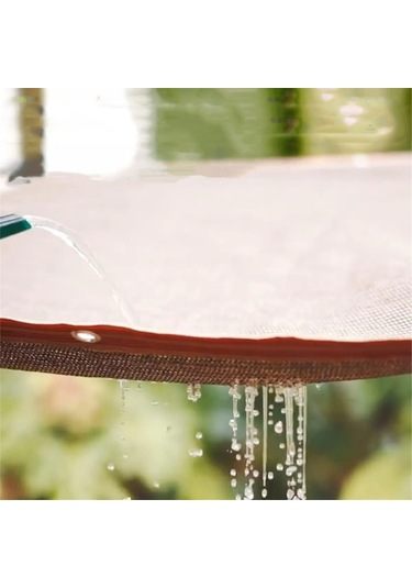 Ruicoo Dış Mekan Güneş Engeli Ağı - 95% Güneş Engelleme, Nefesli, Bitki Ve Balkon Koruyucu, 3m 5m Bej Hdpe Malzeme, Delikli Kenarlar İle Dayanıklı Bej