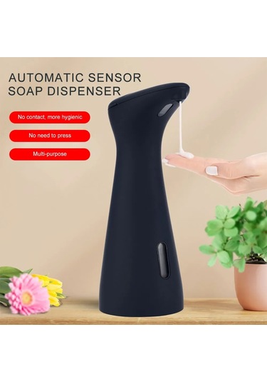Siyah-otomatik Sensörlü Sabunluk Dağıtıcı Ev Sıvı Sabunluk El Dezenfektanı Makinesi El Fotoselli Ev El Restoran İçin