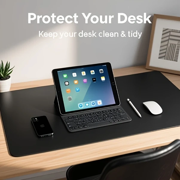 Wangxi Erkek Nordic Büyük Masa Altlığı Kaymaz Pvc Yüzey Ofis Ev