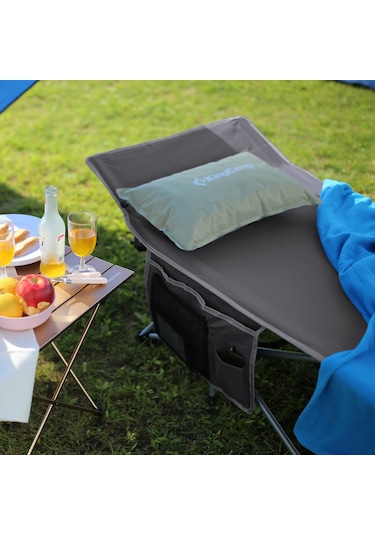 Kingcamp Willow Ultra Katlanır Kampet Portatif Kamp Yatağı Grey Gri