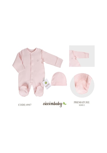 Ciccim Baby Prematüre Tulum 4947 Pembe 001