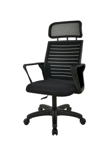 Mobilyakeyfi Bürocci Likya Plastik Ayaklı Çalışma Koltuğu-Siyah File-2284B0541