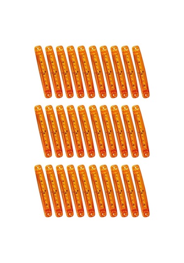 30 Adet 9 Led Mühürlü Yan Işaretleyici Park Lambası Sinyal Işığı 12v Araba Kamyon Römork Kamyon Için Yurt Dışından