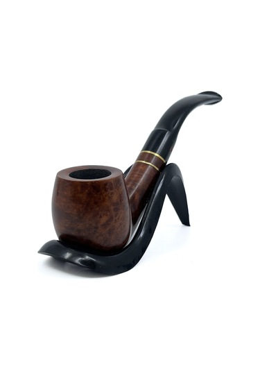 Şahin Kırmızı Yıldız Bent Apple 6 Mm Filtreli Ebonit Saplı Pipo - 237100