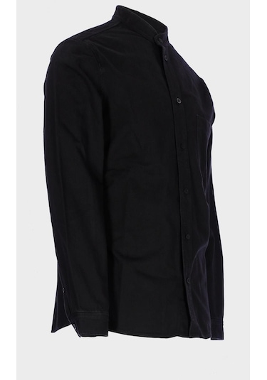 Erkek Hakim Yaka Regular Fit Jean Gömlek C 4553-087 Siyah