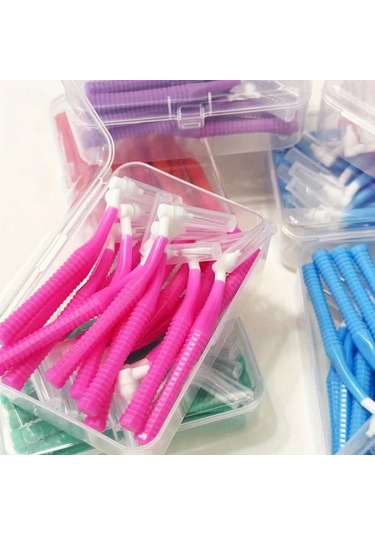 Willowhaven 2 Kutu 1.2mm Mavi L Tipi Diş Arası Fırçası - Yetişkinler İçin Ergonomik Dayanıklı Interdental