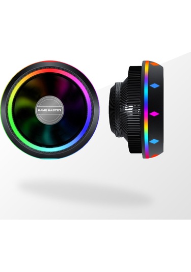 Game Master Gm-95 Rainbow Ufo Tipi Siyah Cpu Fan