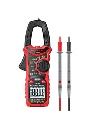 Habotest Ht206b Otomatik Kademe Ayarlı Yüksek Hassasiyetli Dijital Kelepçe Multimetre