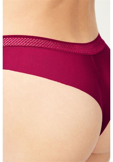 Basic File Lastlikli Lazer Kesim Brezilya Külot 3'lü Paket Çok Renkli 2