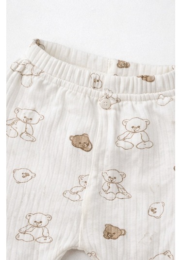 Baby Corner Bebek Pijama Takımı Ekru-kahverengi