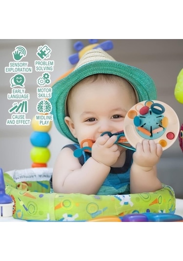 Yaş Silikon Seyahat Oyuncak, Oyuncak, Oyuncak, Motor Montessori Ipli Ince Için Hediyes Günü Geliştirme, Duyusal Duyusal Doğum Çok Çekme Becerisini Bebek Ay Ay Aktivite 6-12 20241015 12-18 1 Ba