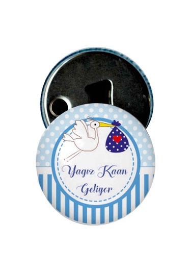 Famous Bebek Şekeri Magnet Bebek Mevlüt Hediyelik Isimli Kapak Açacak  (434856220)