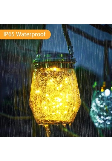 Moly 30 Led Güneş Enerjili Islak Beyaz Lamba 2 Adet Telsiz Bahçe Dekorasyonu Nikah Parti Diğer