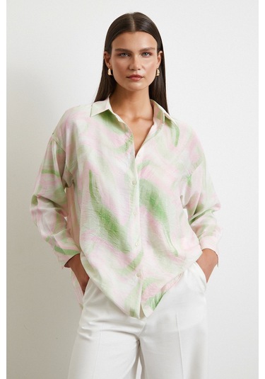 Deniz Esintisi Gömlek Pembe Pembe