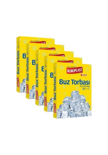 Koroplast Buz Torbası 5 x 196 Küp