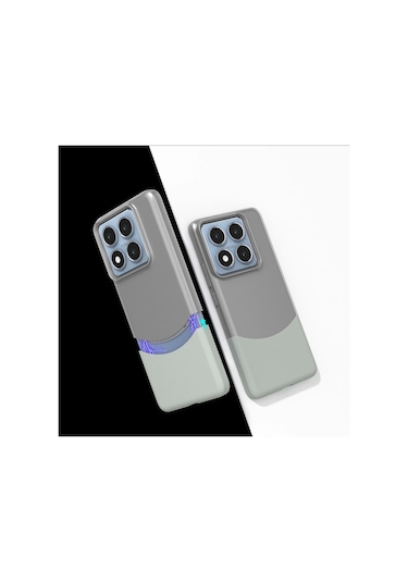 Xiaomi 14t Kılıf Magsafe Şarj Kartlıklı Mıknatıslı Duble 1.7mm Kapak Kart Bölmeli Lacivert Siyah Gri