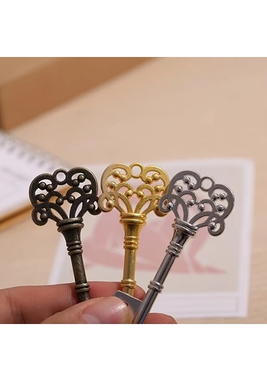 Primepickings 1 Adet Vintage Taç Desenli Anahtarlık Pencere Açacağı Bakır Ev Barı Aksesuarı Bakır