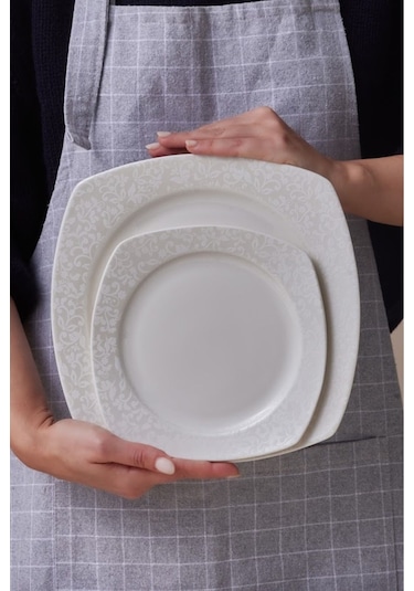 Karaca  Square Bone Salen 57 Parça Yemek Takımı