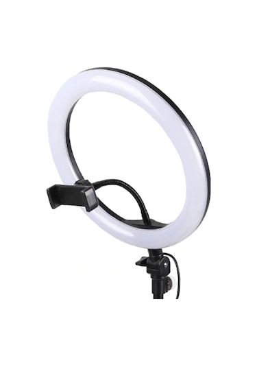 Zore M-2603 10" Işıklı Telefon Tutucu Ring Light + 210 CM Tripod