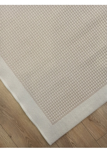 Çam Halı Sisal 9427 Krem / Bej Bordürlü Jüt Sisal Kilim