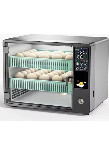 48 Tavuk Yumurtası Kapasiteli Tam Otomatik Hobi Kabin Tip Kuluçka Makinesi