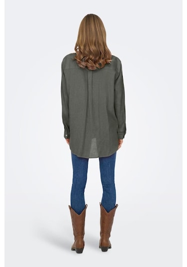 Onltokyo Lıfe L/s Lın Bl Shırt Pnt Noos Yeşil Renk